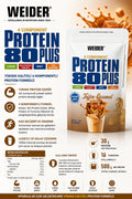 Weider 80 Plus Casein & Isolate & Whey & Egg Protein Tozu 500 gram - Caramel - Supplementhane
