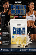 Weider 80 Plus Casein & Isolate & Whey & Egg Protein Tozu 500 gram - Vanilla - Supplementhane