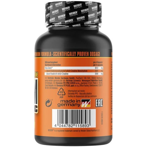 WEIDER Maximum Krea Genic Creatine - 200 caps