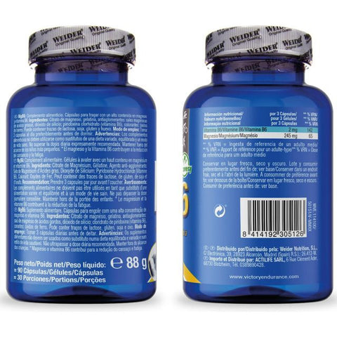 WEİDER MgB6 Vitamin B6 + Magnesium 90 Caps