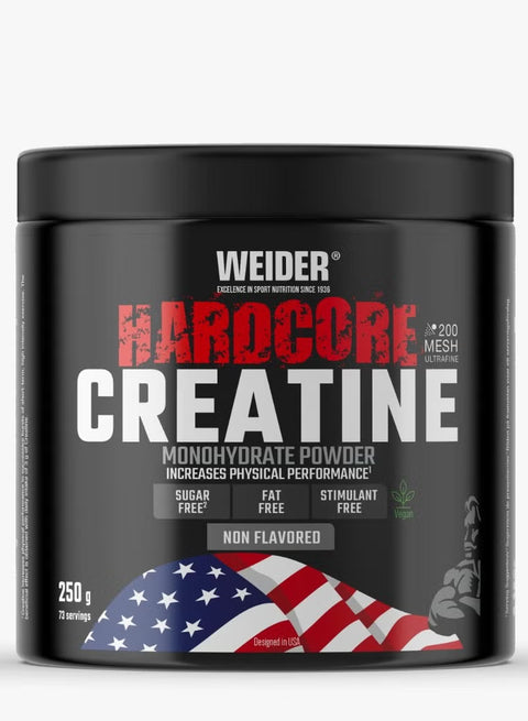 Weider Hardcore Creatine Monohydrate Powder 250g - 73 SERVİS