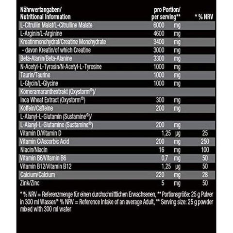 Weider Total Rush Preworkout 375 gr