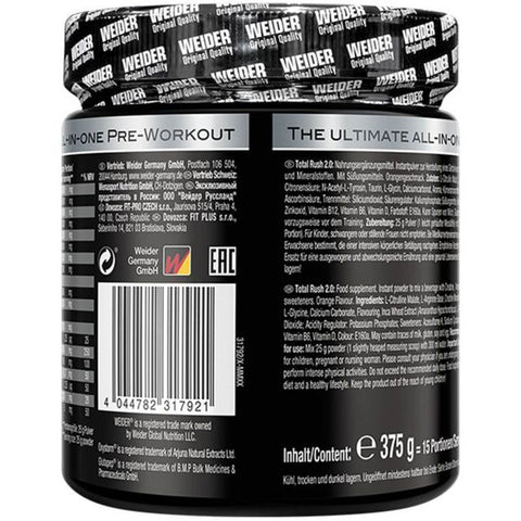 Weider Total Rush Preworkout 375 gr