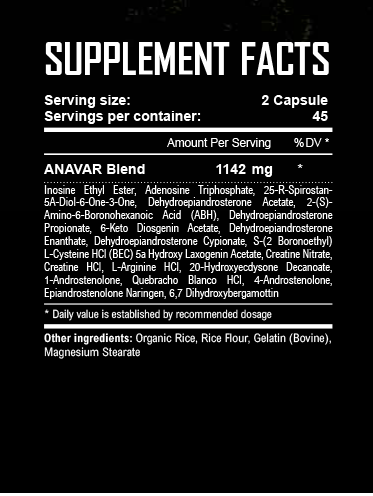 Warrior labs Anavar 90 Caps