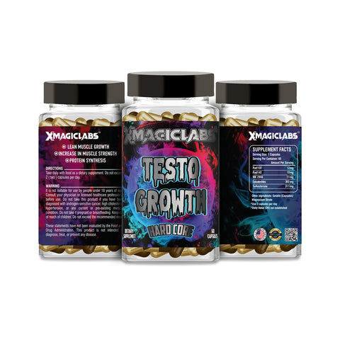XMAGICLABS TESTO GROWTH Rad150-Rad140-Mk2866 Ostarine-Turkesteron 60 Caps