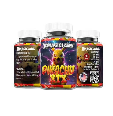 Xmagiclabs Pikachu XTX Sr9011 - Gw Cardarine - S4 Andarine - S24 Grape Seed 30 Caps