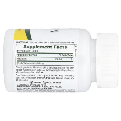 NaturesPlus Melatonin Sleep Fast Acting 20 mg 90 Tablet