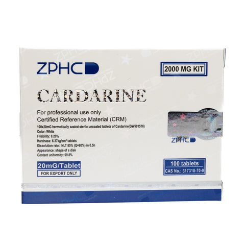 ZPHC CARDARINE -GW 501516 CAPS -20 MG / pill -100 Tablet
